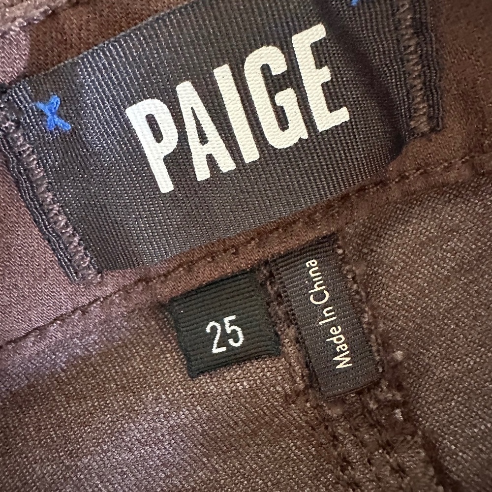 PAIGE Claudine in Bronze Shimmer Luxe Coating - Picture 8 of 14